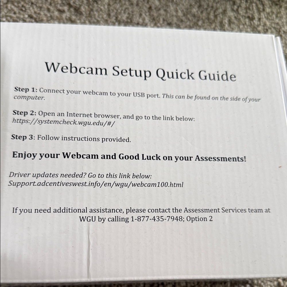 Webcam Setup Quick Guide - Picture 6 of 6